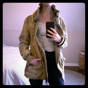 Free People cargo hooded jacket